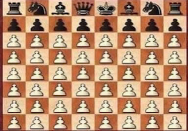 Résumé de la situation : échiquier Bielorusse, une pluralité des pions blancs face à l’armée compacte et organisée du roi noir. Résumé de la situation : échiquier Bielorusse, une pluralité des pions blancs face à l’armée compacte et organisée du roi noir.
