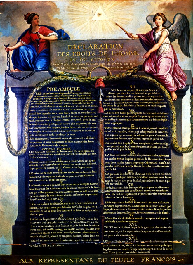 Déclaration des droits de l'homme et du citoyen de 1789 © Le Barbier Déclaration des droits de l'homme et du citoyen de 1789 © Le Barbier