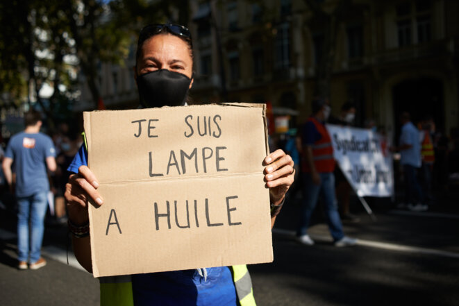 Manifestation à Toulouse (Haute-Garonne), le 17 septembre. © AFP