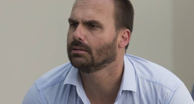 Eduardo Bolsonaro, député fédéral pour São Paulo depuis 2015, réélu en 2018 avec 1,84 million de votes © DR Eduardo Bolsonaro, député fédéral pour São Paulo depuis 2015, réélu en 2018 avec 1,84 million de votes © DR