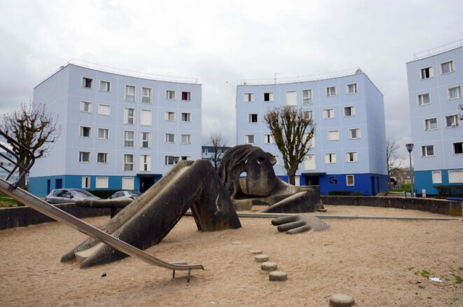 Le quartier de la Grande Borne, à Grigny (Essonne). © Winfried Rothermel / picture alliance / dpa Picture-Alliance Le quartier de la Grande Borne, à Grigny (Essonne). © Winfried Rothermel / picture alliance / dpa Picture-Alliance