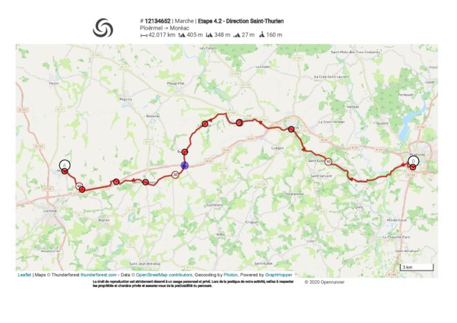 Etape 04.2 - Saint-Thurien - Direction chez les copains © Fred Etape 04.2 - Saint-Thurien - Direction chez les copains © Fred
