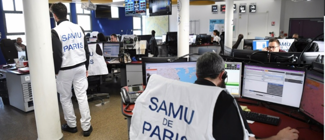 An ambulance call centre in Paris. © AFP