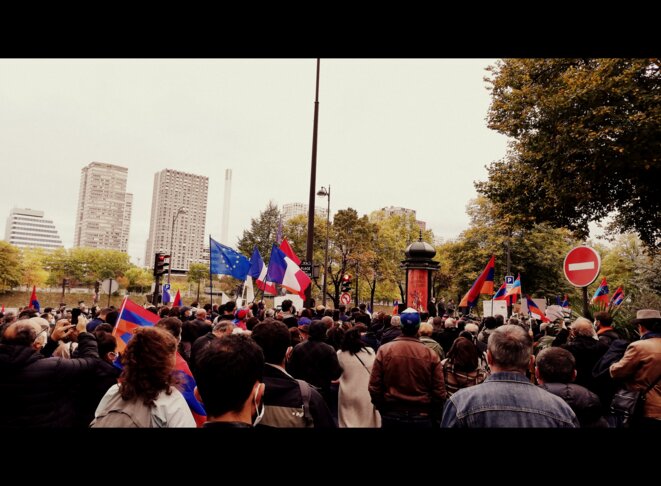 Manifestation pour la paix au Karabakh - Jeudi 08 octobre 2020 © Guillaume De Chazournes Manifestation pour la paix au Karabakh - Jeudi 08 octobre 2020 © Guillaume De Chazournes