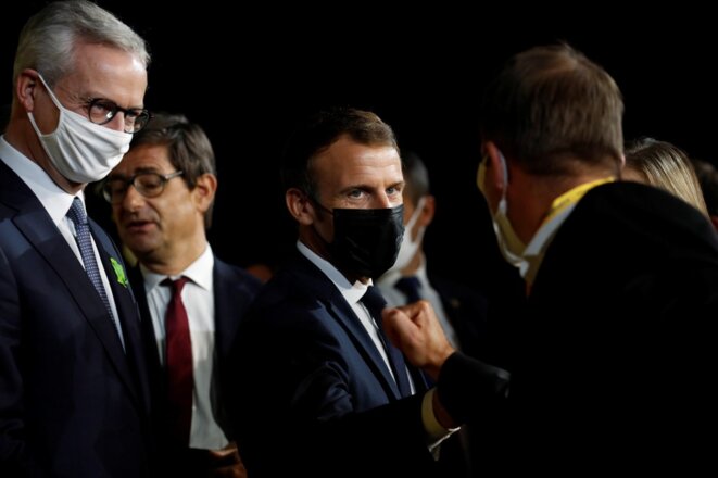 Bruno Le Maire et Emmanuel Macron, octobre 2020. © AFP Bruno Le Maire et Emmanuel Macron, octobre 2020. © AFP