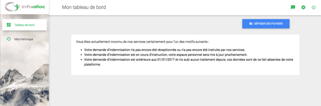 Capture d'écran site InfoAlloc n° 1 Capture d'écran site InfoAlloc n° 1