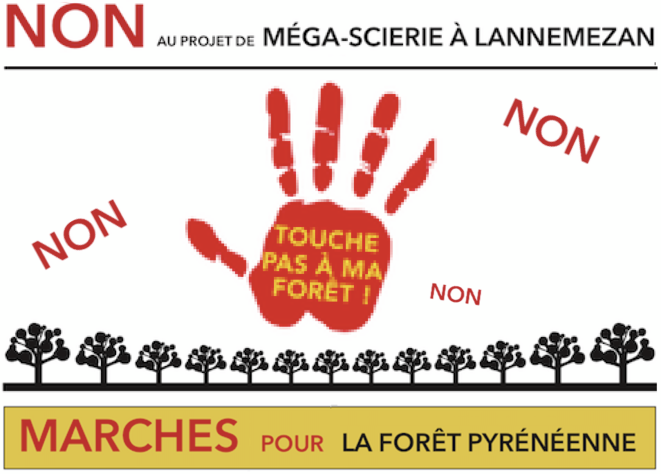 Non au projet de méga-scierie à Lannemezan ! © AB Non au projet de méga-scierie à Lannemezan ! © AB