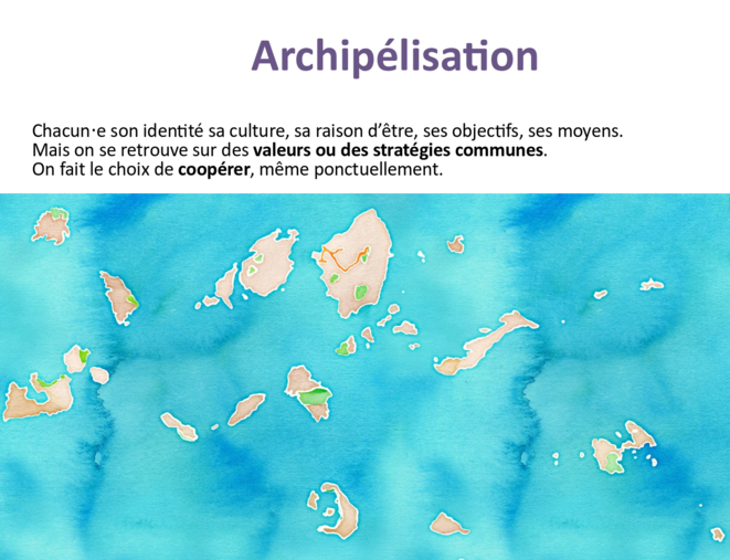 Archipélisation : comment Framasoft conçoit les relations qu’elle tisse