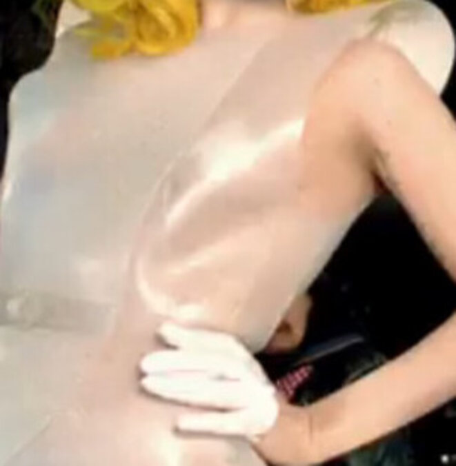 LA robe de Lady Gaga (photo libre de droits)