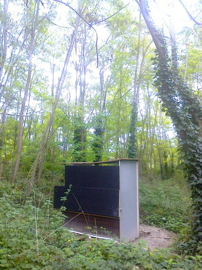 Les toilettes du campement. © J. Guien Les toilettes du campement. © J. Guien