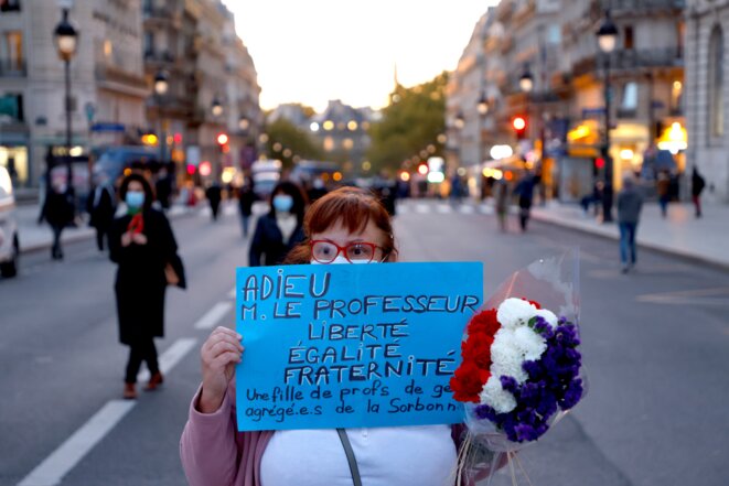Devant le Panthéon à Paris le 21 octobre 2020. © Ludovic MARIN/AFP Devant le Panthéon à Paris le 21 octobre 2020. © Ludovic MARIN/AFP