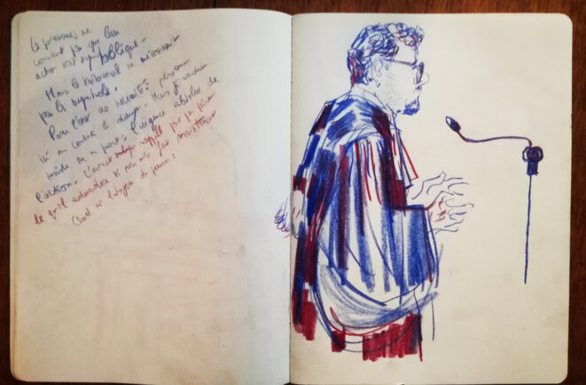 La plaidoirie de l'avocat des prévenus. © Pedrosa La plaidoirie de l'avocat des prévenus. © Pedrosa