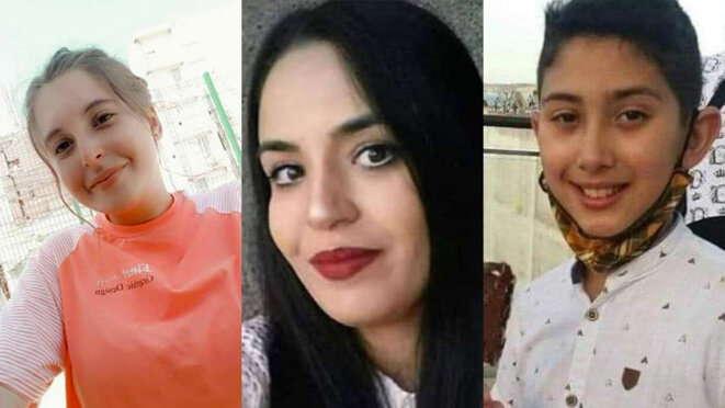Chaïma Sadou, Rahma Lahmar et Adnane Bouchouf. © DR Chaïma Sadou, Rahma Lahmar et Adnane Bouchouf. © DR