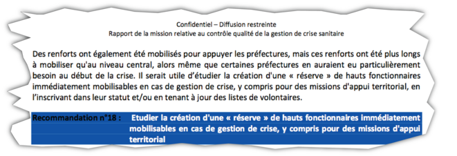 Extrait du rapport confidentiel. © Document Mediapart Extrait du rapport confidentiel. © Document Mediapart