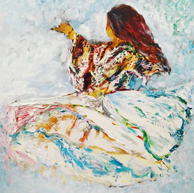 "Liberté". Peinture de Bahia Kiared. "Liberté". Peinture de Bahia Kiared.