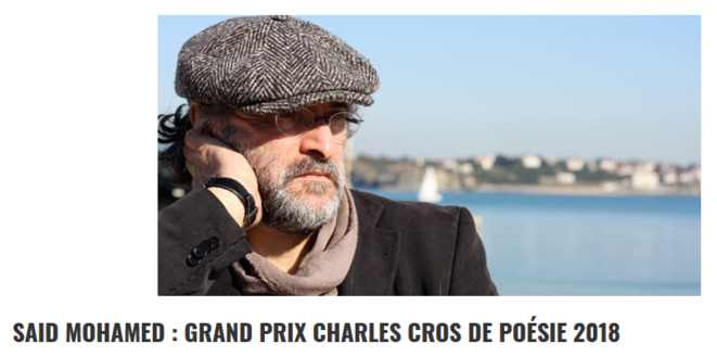 said-mohamed-prix-charles-cros-de-poesie-2018