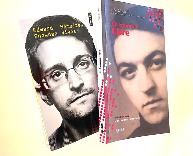 E. Snowden et L.Micheli engagés pour la démocratie au péril de leur vie.