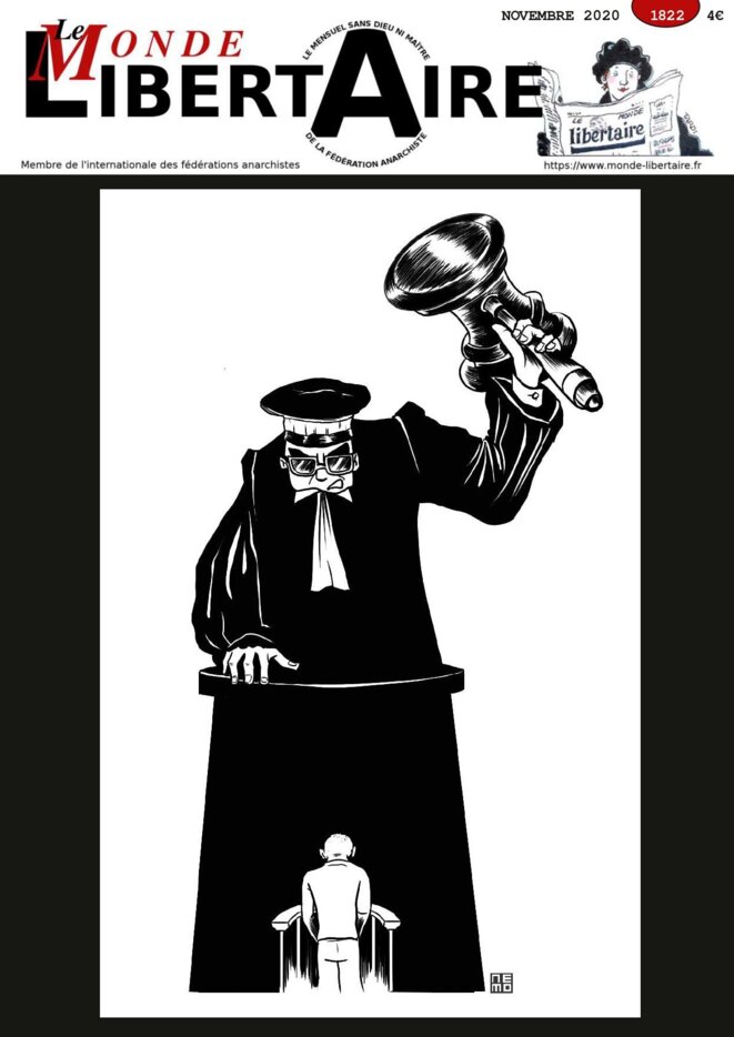 couverture Monde Libertaire Novembre 2020 couverture Monde Libertaire Novembre 2020