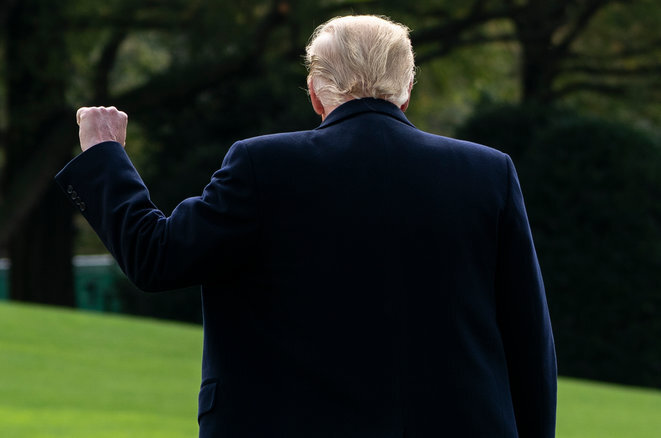 El presidente Donald Trump en la Casa Blanca, el 30 de octubre de 2020. © ANDREW CABALLERO-REYNOLDS/AFP