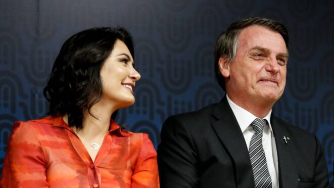 Michelle Bolsonaro et Jair Bolsonaro © DR Michelle Bolsonaro et Jair Bolsonaro © DR