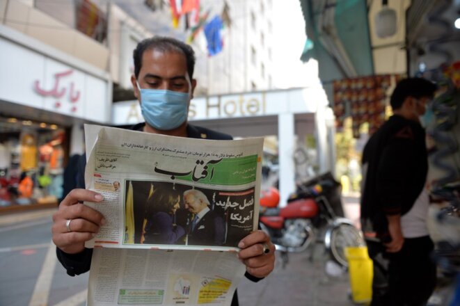 A Téhéran le 9 novembre 2020. © Fatemeh Bahrami/ANADOLU AGENCY/AFP A Téhéran le 9 novembre 2020. © Fatemeh Bahrami/ANADOLU AGENCY/AFP