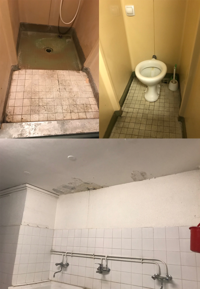Les parties communes du bâtiment vétuste sont entretenues quasi quotidiennement depuis le début de la grève de la faim de Sébastien. Les parties communes du bâtiment vétuste sont entretenues quasi quotidiennement depuis le début de la grève de la faim de Sébastien.