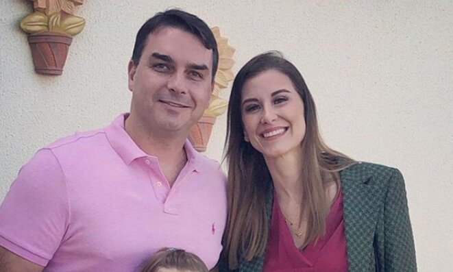 Flavio Bolsonaro et Fernanda Bolsonaro (photographie d'archives). © DR Flavio Bolsonaro et Fernanda Bolsonaro (photographie d'archives). © DR