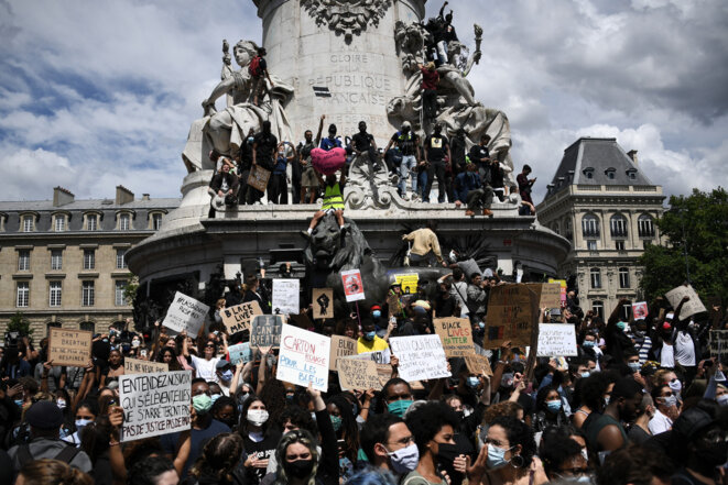Manifestation Anti-Raciste Place de la République, Paris. Source: La Croix Manifestation Anti-Raciste Place de la République, Paris. Source: La Croix