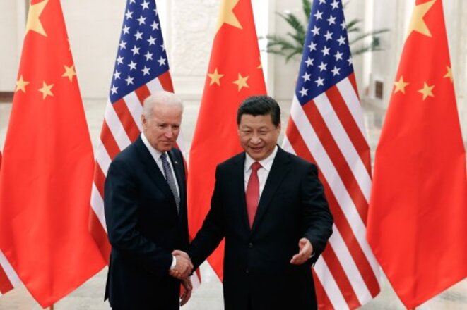 Joe Biden et Xi Jinping en décembre 2013 à Pékin. © Lintao Zhang / AFP Joe Biden et Xi Jinping en décembre 2013 à Pékin. © Lintao Zhang / AFP