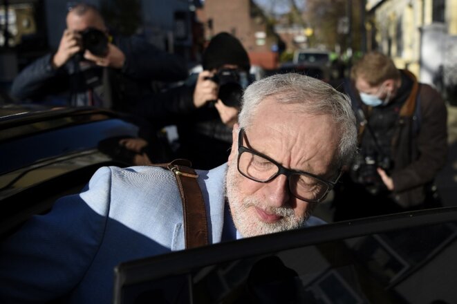Jeremy Corbyn le 18 novembre 2020 à Londres. © Daniel Leal-Olivas/AFP Jeremy Corbyn le 18 novembre 2020 à Londres. © Daniel Leal-Olivas/AFP