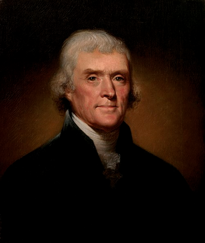 Thomas Jefferson © Rembrandt Peale, 1800 Thomas Jefferson © Rembrandt Peale, 1800