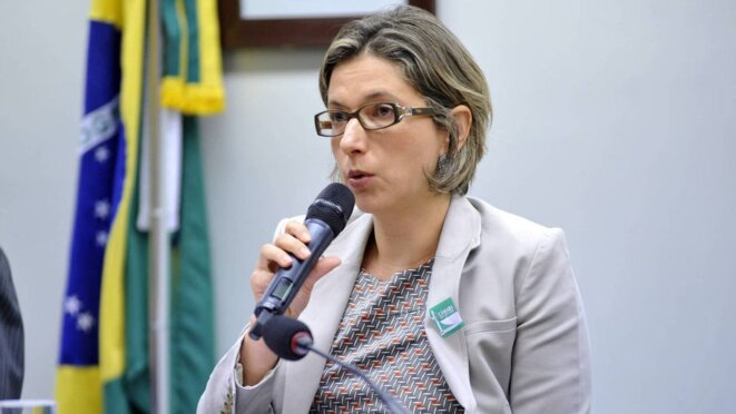 Christiane Machado, commissaire de la police fédérale. © Photographie Alex Ferreira / Câmara dos Deputados Christiane Machado, commissaire de la police fédérale. © Photographie Alex Ferreira / Câmara dos Deputados