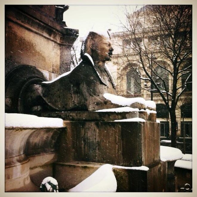 Sphinx de la fontaine du Châtelet © Frédéric L'Helgoualch Sphinx de la fontaine du Châtelet © Frédéric L'Helgoualch