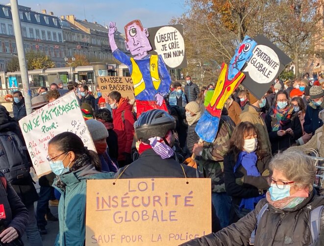 Insécurité globale/Strasbourg/28-11-20 © Pascal Maillard Insécurité globale/Strasbourg/28-11-20 © Pascal Maillard
