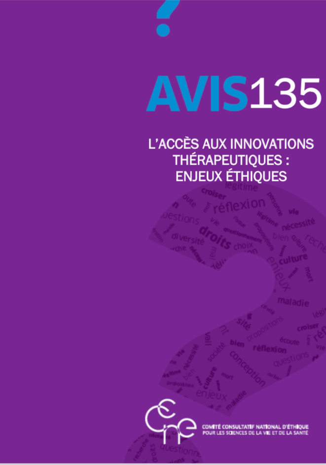 Accès aux innovations thérapeutiques : le CCNE recommande la transparence