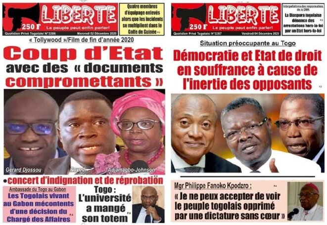 Togo : Arrestation de Adjamagbo-Johnson et Djossou : retour à la case parti unique.