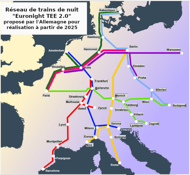 carte d'après illustration du ministère des transports allemand