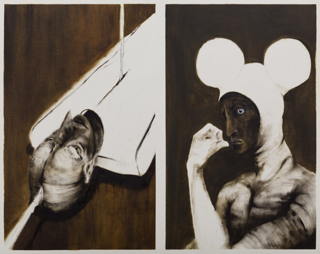 Untitled ,Nawel Louerrad 2020. huile et toile. 1mX75 cm Untitled ,Nawel Louerrad 2020. huile et toile. 1mX75 cm