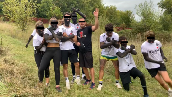 Lors de la Spartan Race à l'EM Lyon, en septembre 2019. © Document Mediapart Lors de la Spartan Race à l'EM Lyon, en septembre 2019. © Document Mediapart