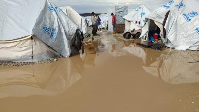 Nouveau camp militaire de Lesbos © Réfugié du camp Nouveau camp militaire de Lesbos © Réfugié du camp