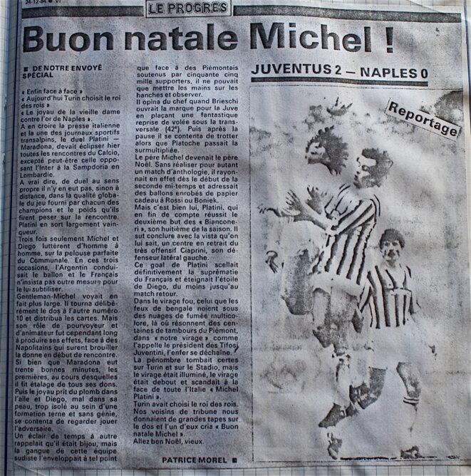 Mon papier paru dans "Le Progrès" : "joyeux Noël Michel ! " © Patrice Morel 1984 Mon papier paru dans "Le Progrès" : "joyeux Noël Michel ! " © Patrice Morel 1984
