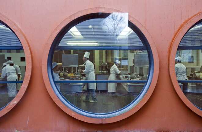 Des élèves de CAP cuisine en 2011 © Bertrand Langlois / AFP