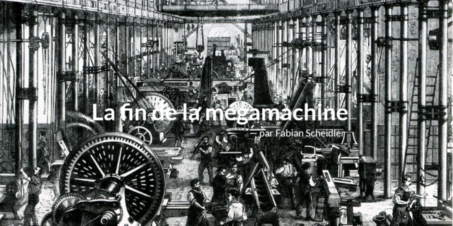 Capture d'écran du site consacré au livre La fin de la mégamachine Capture d'écran du site consacré au livre La fin de la mégamachine