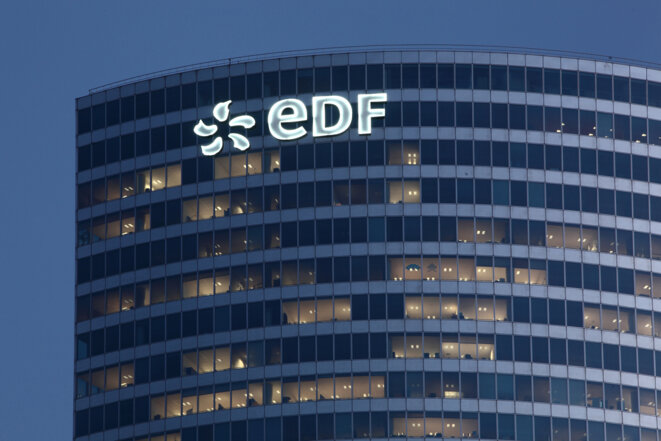 La tour EDF à La Défense. © Manuel Cohen via AFP