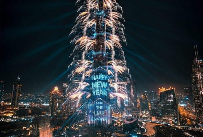 New Year 2021 Burj Khalifa, Dubaï