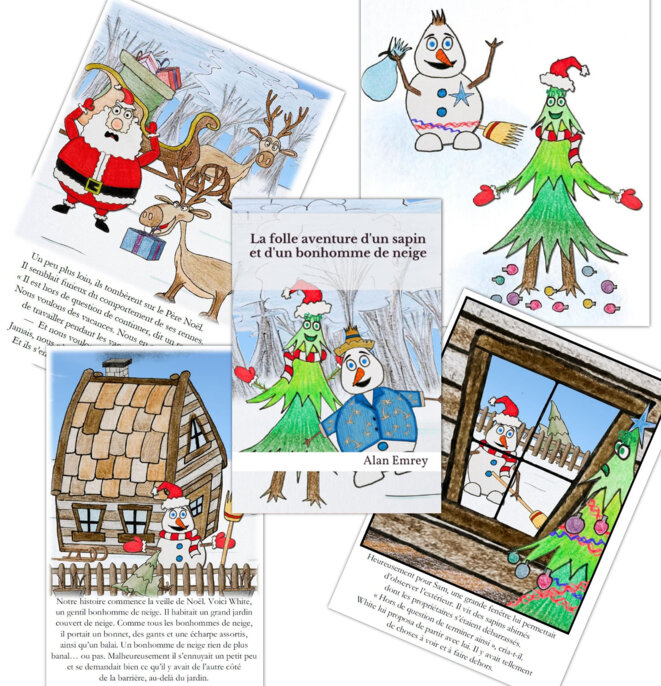 Folle aventure d'un Sapin et d'un Bonhomme de neige © Alan Emrey Folle aventure d'un Sapin et d'un Bonhomme de neige © Alan Emrey