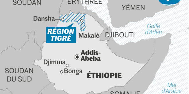 Carte du Tigré. Source : Le Monde. Carte du Tigré. Source : Le Monde.