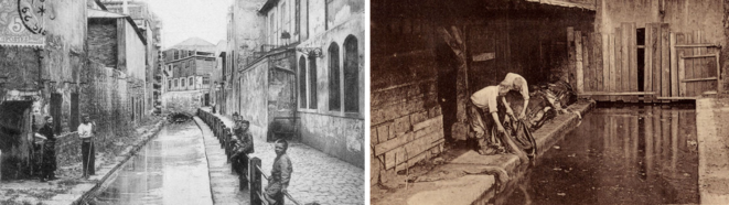 Photographies de la Bièvre à Paris et des activités polluantes autour de 1900 Photographies de la Bièvre à Paris et des activités polluantes autour de 1900