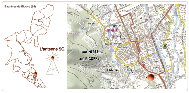 L'Antenne 5G Bagnères-de-Bigorre © AB L'Antenne 5G Bagnères-de-Bigorre © AB
