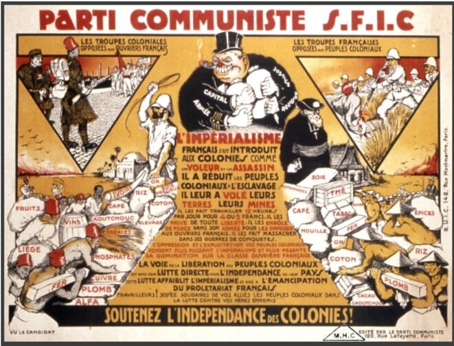 Annexe 2 : Affiche éditée par le PCF au début des années 30. © PCF Annexe 2 : Affiche éditée par le PCF au début des années 30. © PCF